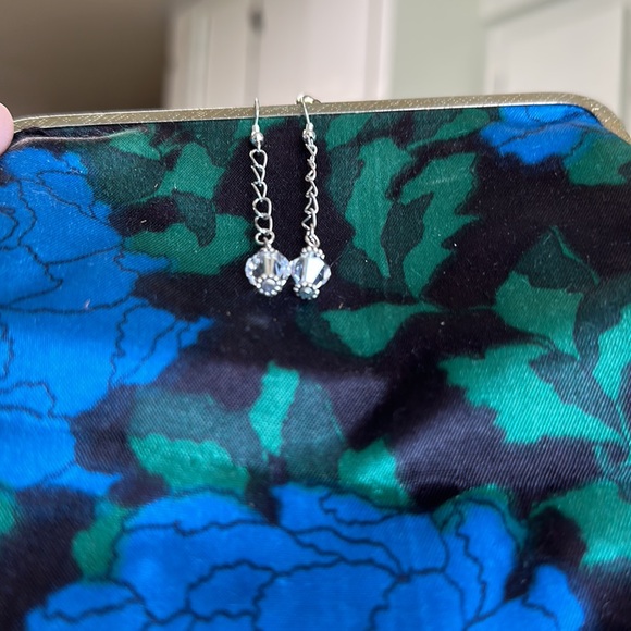 NEW:Elegant Ladies Natural Healing Crystal Quartz Facets Diamonds Silver Earring - Picture 13 of 16